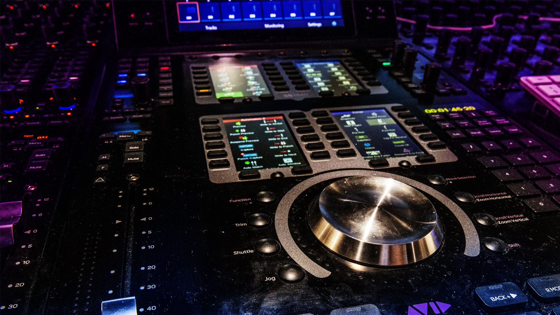 sound engineering keyboard, sound equipment, editing bay